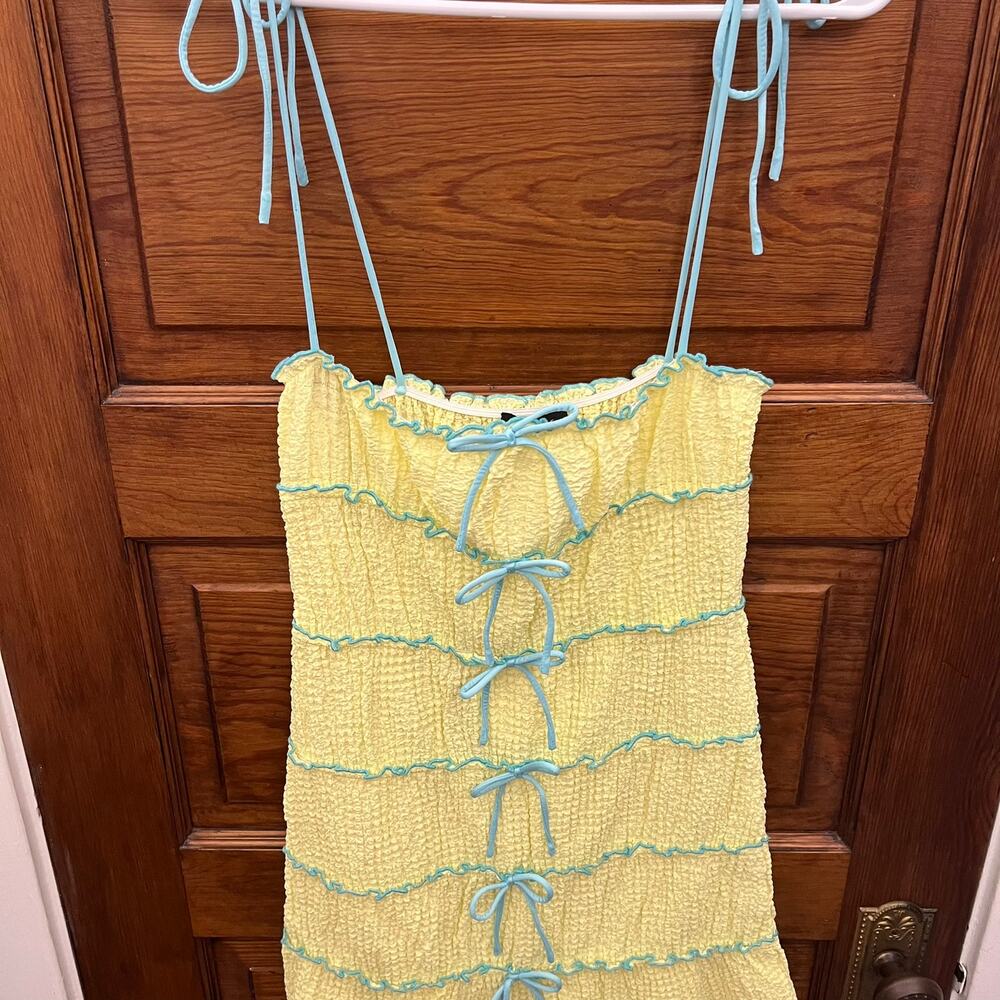 Majorelle Mathilda mini dress in Lemon Yellow NWT's sz XS Women's $188 - Picture 3 of 11